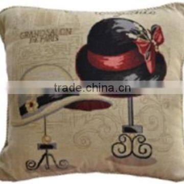 Hat Pattern Jacquard Fashion Cushion