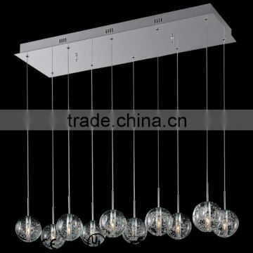 LL0068 led crystal chandelier hallway globe glass for hotel