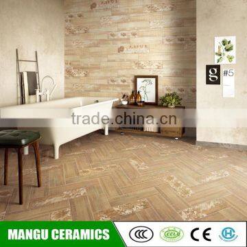 2016 New Design 200x600 wood look floor rustic tile ceramic tile