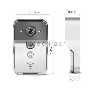 high quality support conversation remote control wireless video camera night vision wifi doorbell viewer