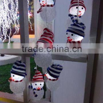 Hot small snowman christams decorative light(can hang on the tree)