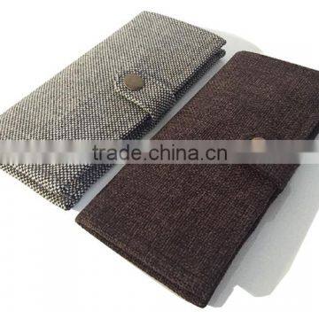 Plain linen wallet shenzhen gold supplier OEM for 18 years