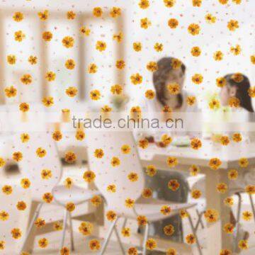 Natural Floral Soundproof Folding Screen Hanging Restaurant Room Divider