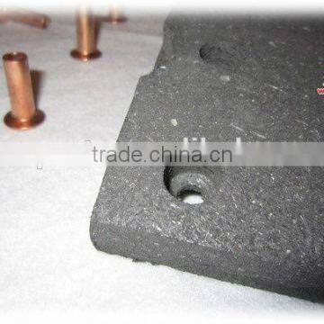 Hot selling!! truck moulded friction brake lining in brake system, for Higer, Yutong Bus