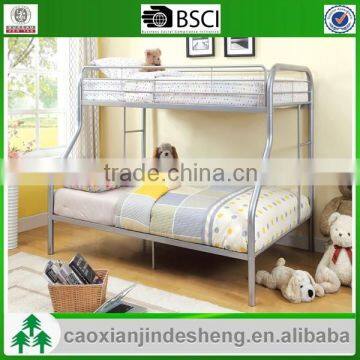 Low Price adult metal twin over full bunk bed - Silver Finish TF- 05