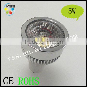 5W GU10 Natural White Aviation Aluminum COB LED spotlight