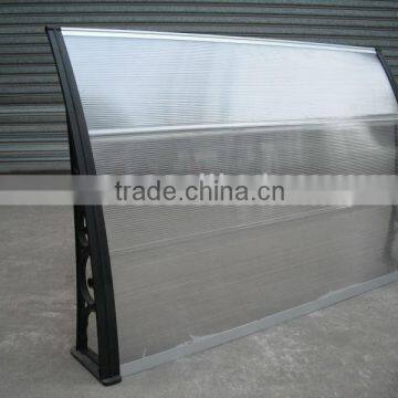 door canopy with lighting polycarbonate awning PC-H and PC-U connectors/pc hollow sheets