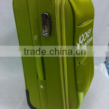 22" bright green trolley luggage