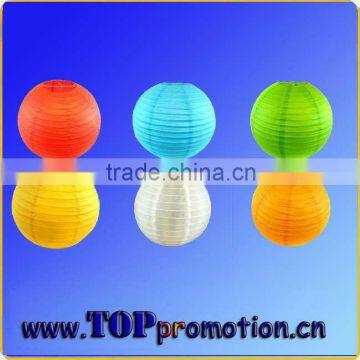 colorful round paper lantern Chinese flame-resistant lantern