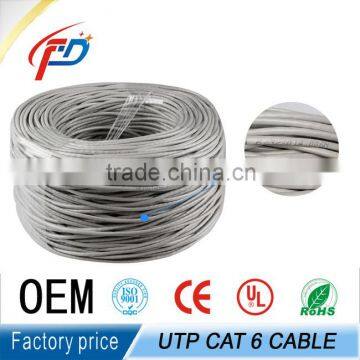 GREY PLENUM CABLE CAT6 Bare Copper CMP UL Certificate 1000ftble 550MHZ photo-2