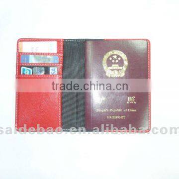 personalized Leather and plastic passport card holder