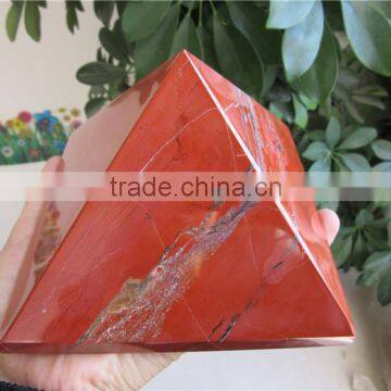 High Quality engraving red Jasper Jade Pyramid for sale