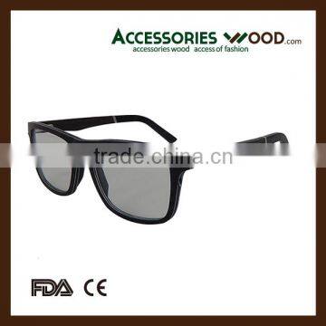 2016 Men Fashion Eyewear Ebony Wood Sunglasses and Customized Logo photo-5