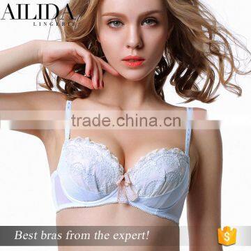 OEM Bra Factory Women Deep V Underwired Push-Up Big Size Underwire Lace Bra