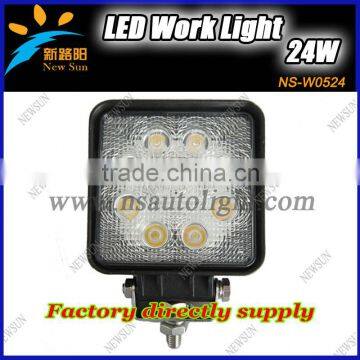 IP68 RoHS Certificated light truck 4x4 24w led work light 8-30v dc For Truck For Jeep Atv 4wd Boat