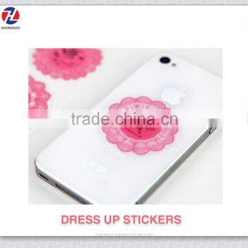 Round Transparent Stickers for Glass,Transparent PVC Sticker photo-3