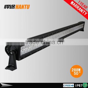 50 inch 288W 4x4 Led Car Light, strip Led Light bar Off road auto led light arch bent