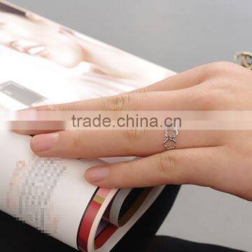 Women's Flower & Heart Shape Adjustable Finger Ring photo-6