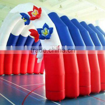 Wedding Decoration Inflatable Tent with Flower/Clear Inflatable Tent for Sale