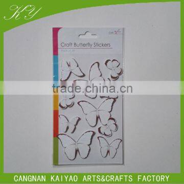 China wholesale self adhesive 3D paper sticker chipboard sticker