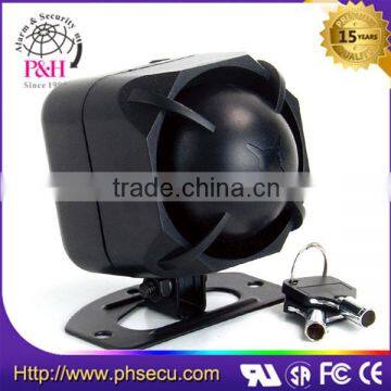 115dB black portable siren alarm