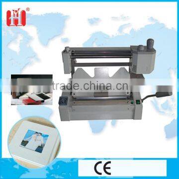 Hot melt glue hard cover book binding machine