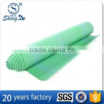 Wholesale Blue Flower Printing Eco PVC Yoga Mat In Gymnastics