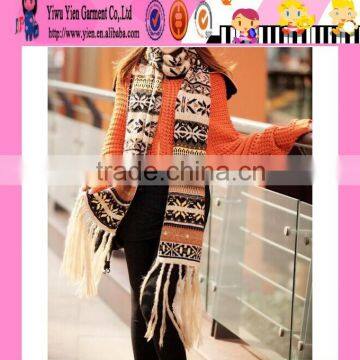 Wholesale Sunshine Girl Printed Scarf High Quality Good Selling Fashion Newest Winter Knit Scarf