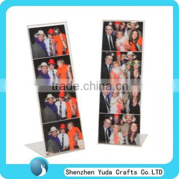 Factory wholesale clear acrylic photo booth strip frame acrylic 2x6 frame