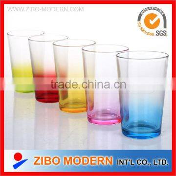 coloured drinking glass