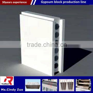 Light Gypsum Wall Panel And Block Machine/Hollow gypsum block automatic plant