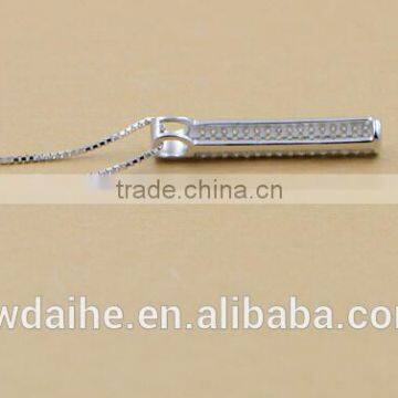 Article S925 Pure Silver Drill Collar Bone Chain Female Personality Type Fashion Necklace in Europe and America photo-3