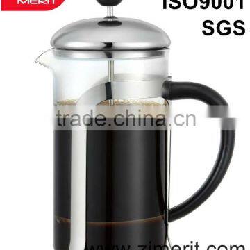 High quality stainless steel french coffee press (0.35L,0.6L,0.8L,1.0L)