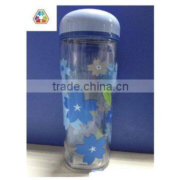 Screen Printing 83*56*123mm PPprinting plastic lid cup