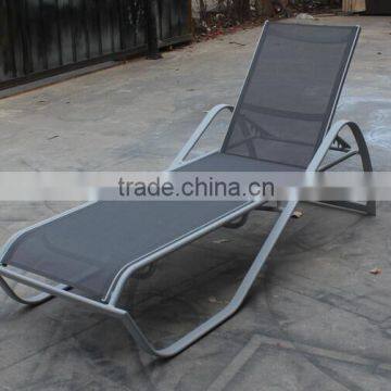 Aluminum frame with tesline fabric sunbed daybed sun lounger