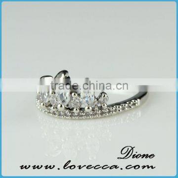 2015 fashion jewelry ring!latest weddingring design !micro pave diamond setting ring-925 silver shiny zircon butterfly rings