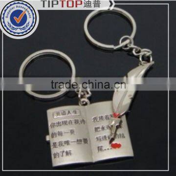 Christmas gifts top quality fashion promotion metal key chain for valentines