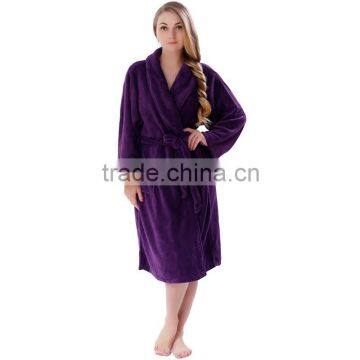 2016 hot fashion coral fleece nightgown ladies home wear pajamas bath robes