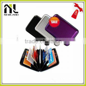 High Quality Popular Assorted Colors Unisex Silicone Metal Business Card Case