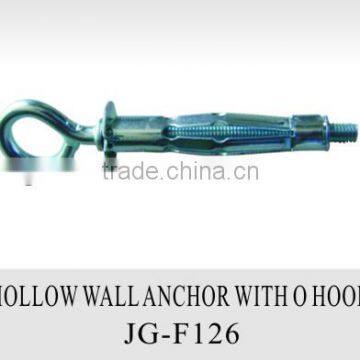 Carbon Steel hollow wall anchor with hook O hook