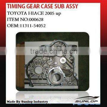 toyota hiace parts hiace timing gear case sub assy #000628 for toyota hiace 2005 up,hiace 200,commuterm,quantum 11311-54052