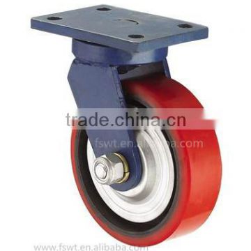 3''Rcast Iron PU Heavy Duty Low Gravity Hercules Caster Wheel