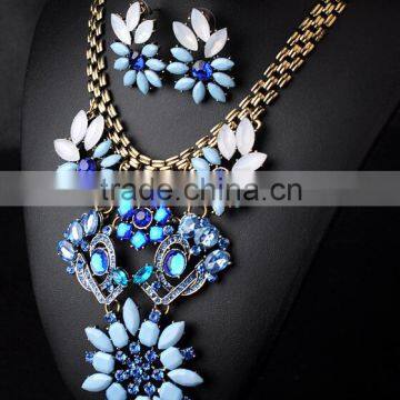 Hot blue statement necklaces fashion jewellry