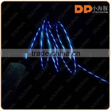 Best Selling EL Lights Usb Charger Cable Speed Chaging Flat Usb Cable for Phone photo-2