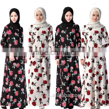 modern floral muslim abaya dubai islamic abaya dress