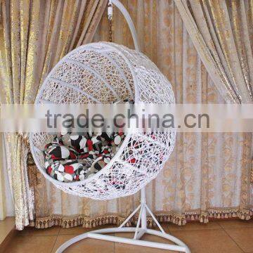 patio rattan hanging swing chair(PH-18),Outdoor Patio PE Rattan Swing