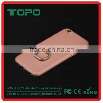 Wholesale Bracket Metal Cover Mobile Phone Anti Falling Finger Ring Stand Holder Back Case for Iphone 6 6s Plus photo-1