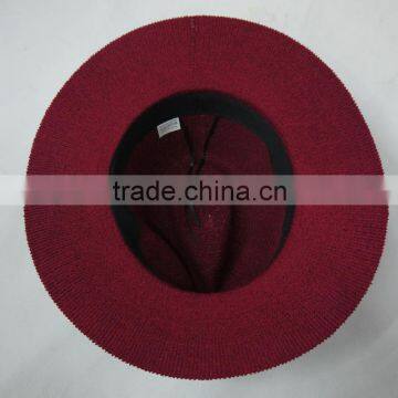 Women Acrylic Red Winter Hat photo-4