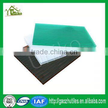 uv blocking high quality low price waterproof bulletproof soundproof hollow roofing sheets