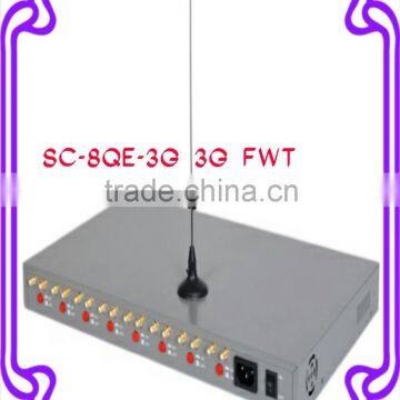 SC-8QS-3G 3G FWT 8 ports , Analog GSM Fixed wireless Terminal, 8 ports analog GSM gateway